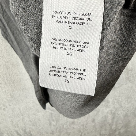 NHL Columbus Blue Jackets CBJ Shirt Womens XL Gray Logo Ohio Soft Cotton Blend - Picture 7 of 7